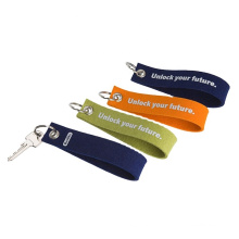 Promotional Logo Printed Key Holders Custom Design Felt Keychains Keyrings